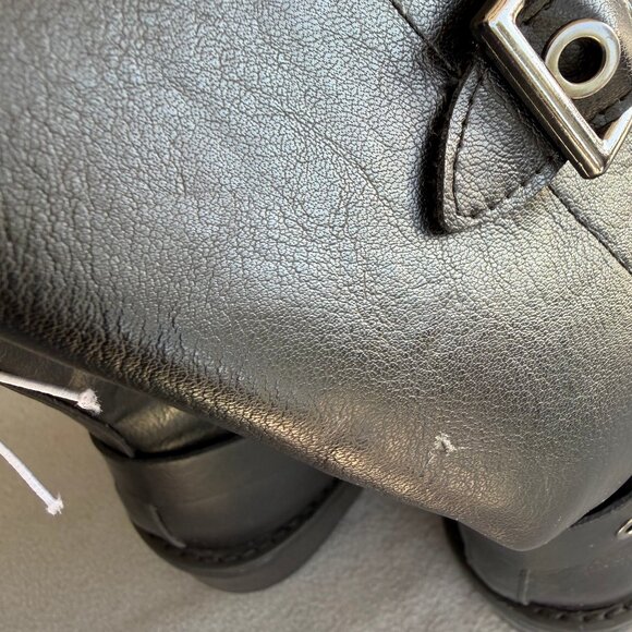 Women's Rebel Tall Moto Buckle Boots - Wild Fable Black 10 - Picture 11 of 13